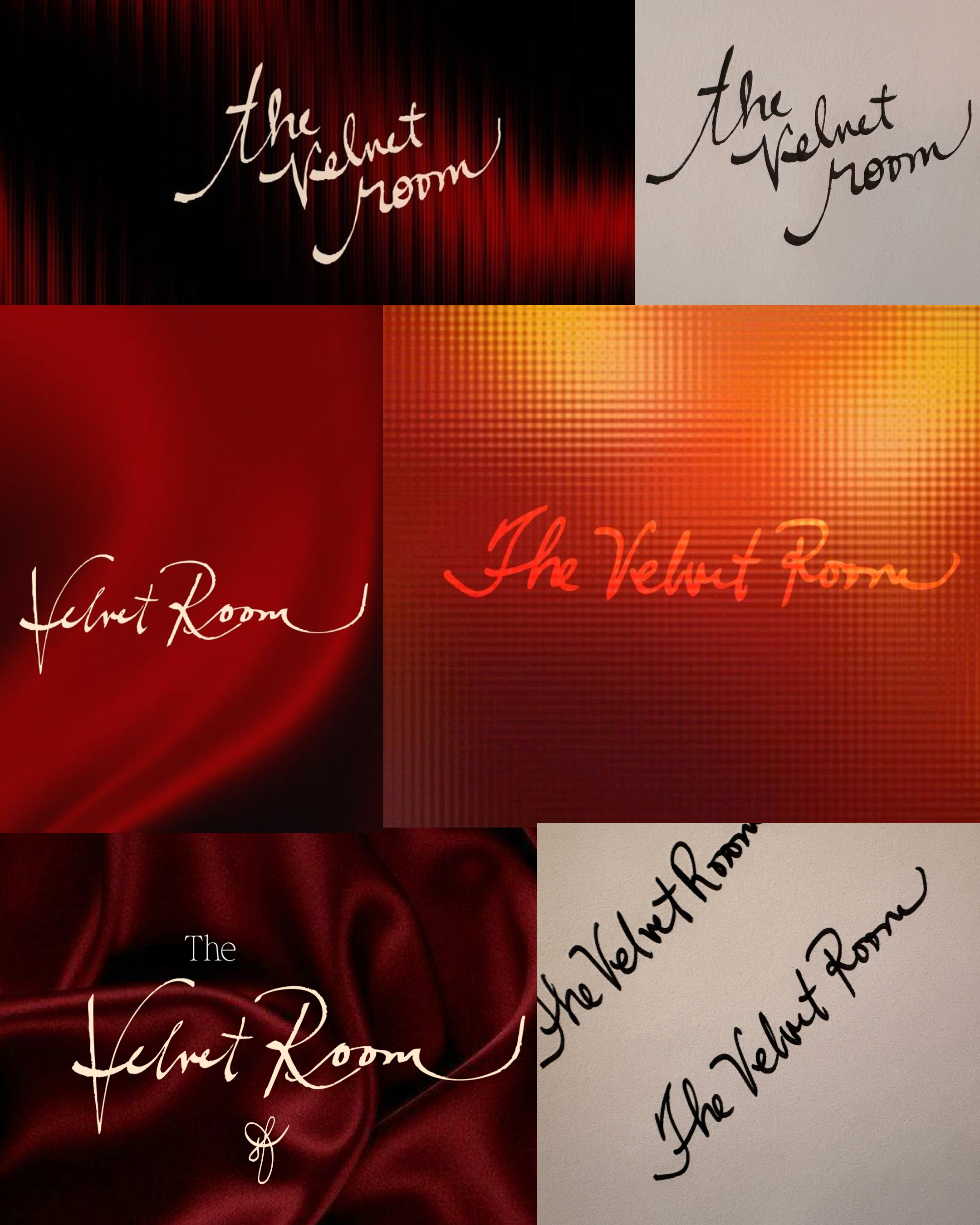 Velvet Room logo explorations